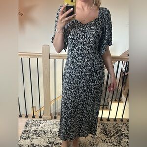 Target Black and White Floral Maxi Dress